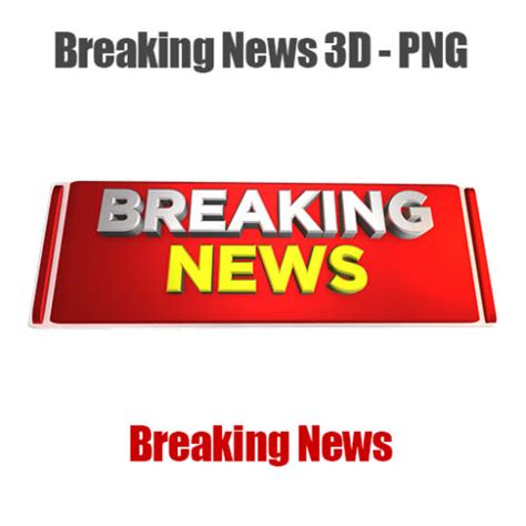 Breaking News 3D Graphics | PNG and PSD Templates