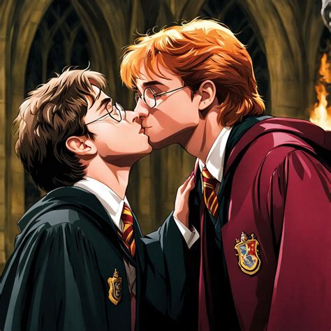 Harry potter kissing ron wisley by Johanna Anderberg - Playground