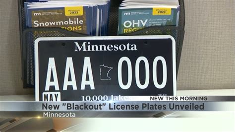 New "Blackout" license plate unveiled in Minnesota - YouTube