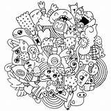 Printable Doodle Coloring Pages sketch template