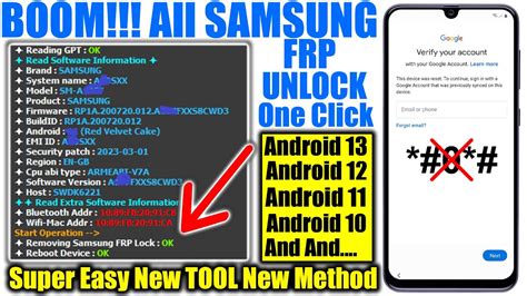 1 Click Samsung FRP Bypass 2023 With FRP Tool | Unlock