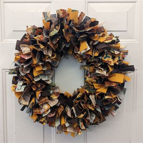 Rag Wreath - Etsy