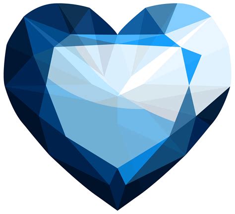 Sapphire Heart PNG Image for Free Download