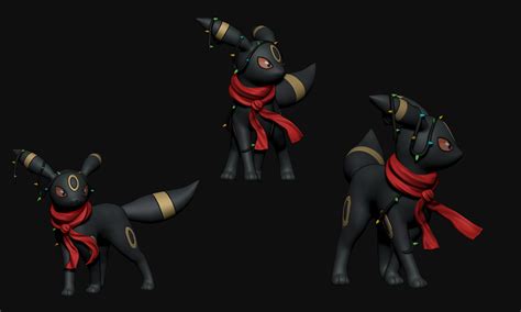 STL file Pokemon - Christmas Umbreon 🐉・3D print model to download・Cults