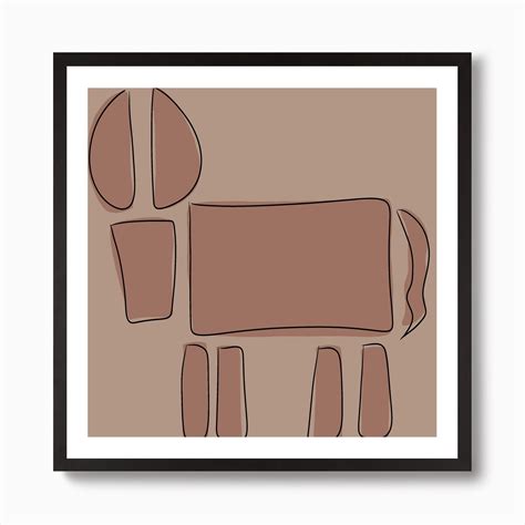 Little Donkey - abstract donkey from an original painting Art Print by ...