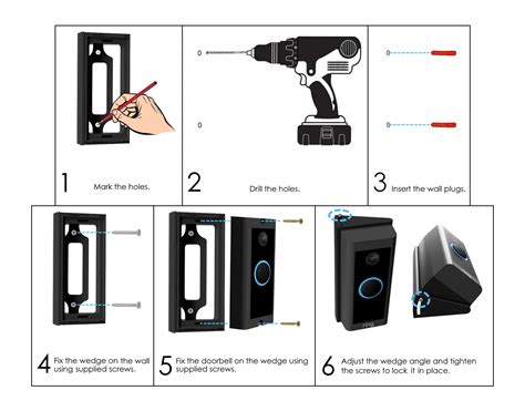 Ring Doorbell Wired Corner Adjustable Mounting Bracket Wedge 20 45 ...