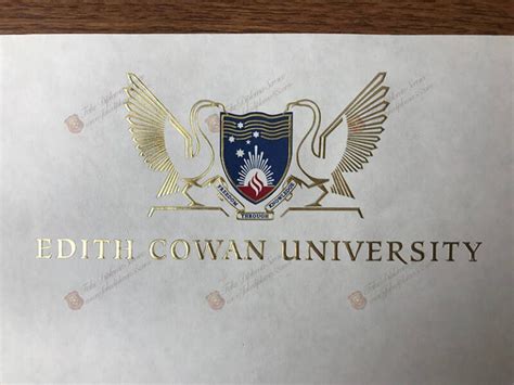 Edith Cowan University logo Buy fake diploma, buy fake degree certificate.