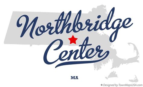 Map of Northbridge Center, MA, Massachusetts