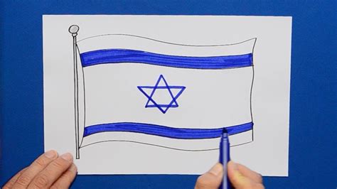 How to draw the National Flag of Israel - YouTube