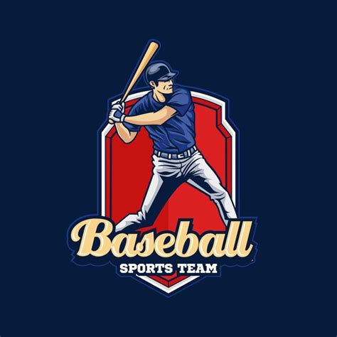 Premium Vector | Vector of baseball badge logo team