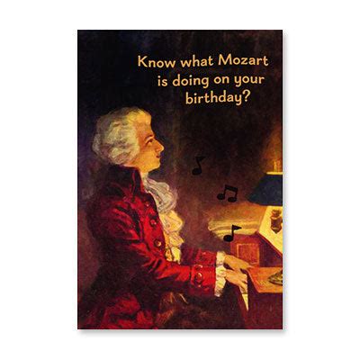 MOZART PLAYS PIANO BIRTHDAY CARD BY RPG – Cards For Us