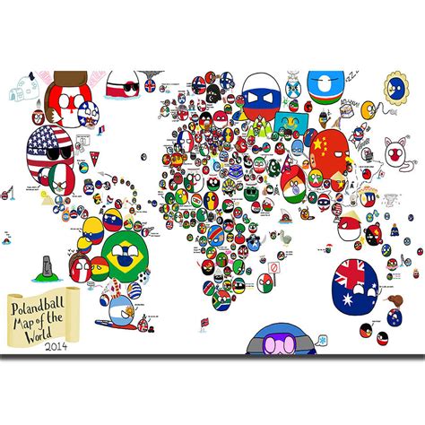 S1871 Flags Of The World Map Kids Education Funny Wall Art Painting Print On Silk Canvas Poster ...