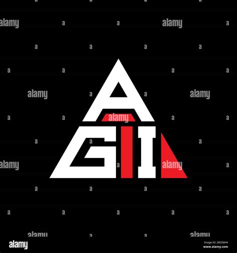 AGI triangle letter logo design with triangle shape. AGI triangle logo ...