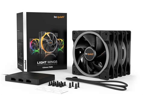 Be Quiet! Light Wings 120mm PWM ARGB Kit x3 - Ventilateur boîtier