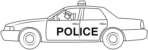 Police Car Template For Kids