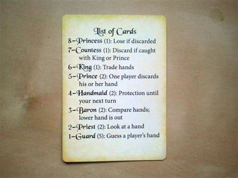 Love Letter | Image | BoardGameGeek