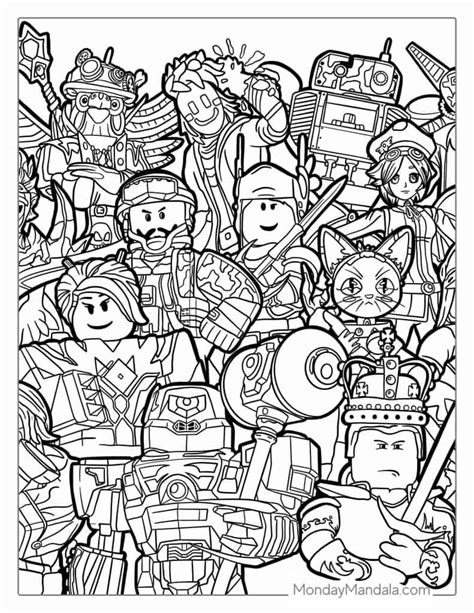 Roblox Coloring Page Free PDF - Coloring Nation