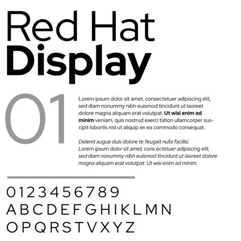 Red Hat Display Font Family — Pixelbag Free Design Resources