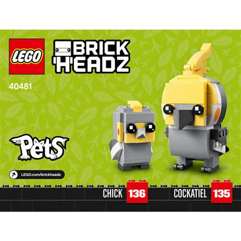 LEGO Cockatiel Set 40481 Instructions | Brick Owl - LEGO Marketplace