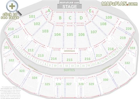 Leeds First Direct Arena detailed seat numbers seating plan - MapaPlan.com