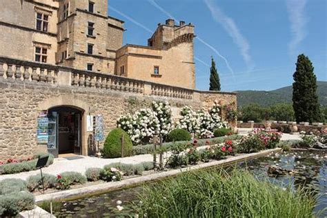 Chateau de Lourmarin, France is an imposing renaissance castle in the Luberon