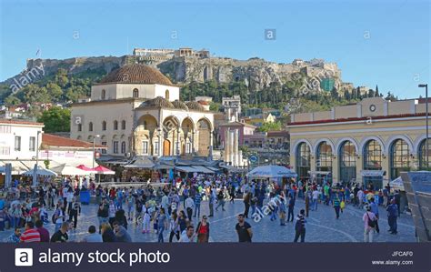 Monastiraki Square Athens Stock Photo - Alamy