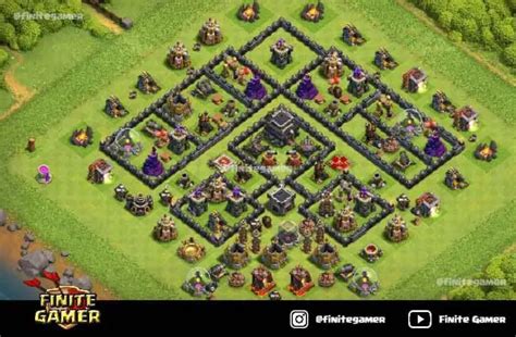 Best Town Hall 9 Bases With Links (TH9 Base) - Finite Gamer