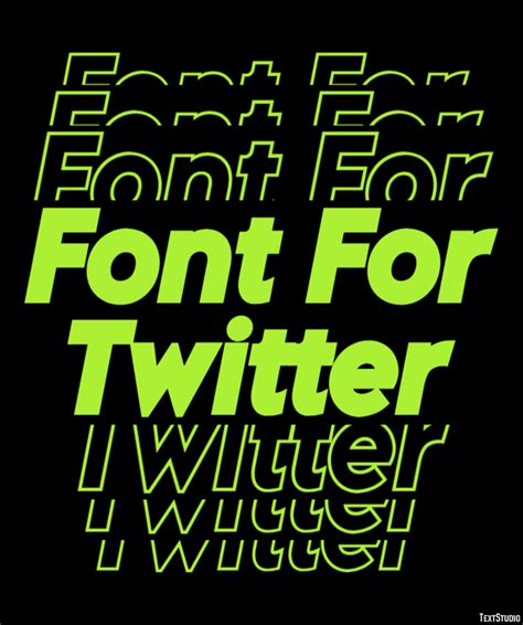 Font For Twitter Text Effect and Logo Design Font