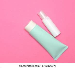 White Cream Tubes One Bluegreen Tube Stock Photo 1733120078 | Shutterstock