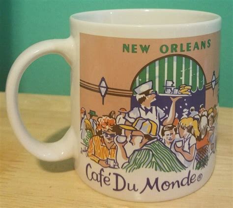 Cafe Du Monde Mug New Orleans Cafe au Lait & Beignets 15oz NOLA Louisiana | Mugs, Cafe du monde ...