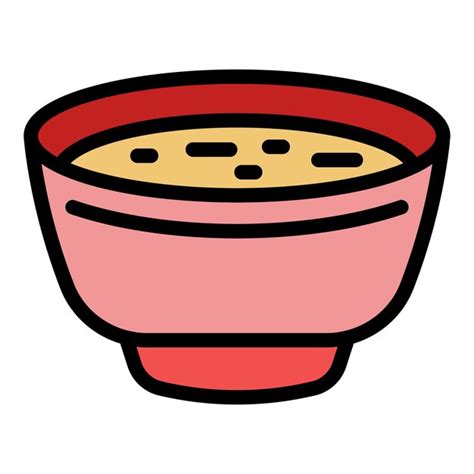 Premium Vector | Bean cream soup icon outline vector croatia cuisine pea dinner color flat