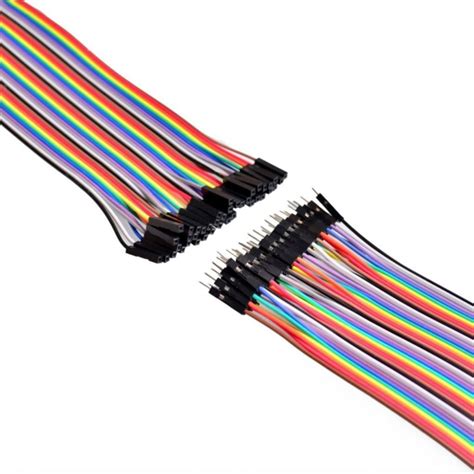 10cm 20cm 30cm M-M F-F M-F Arduino Breadboard Dupont Hookup Jumper Wires Cables - Maker Zone