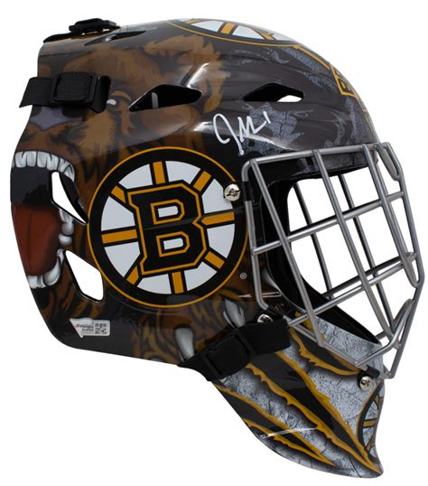 Jeremy Swayman Signed Bruins Full-Size Hockey Goalie Mask (Fanatics ...