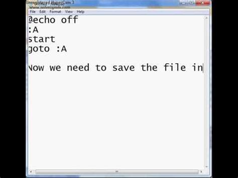 Simple Notepad virus .bat file tutorial - YouTube