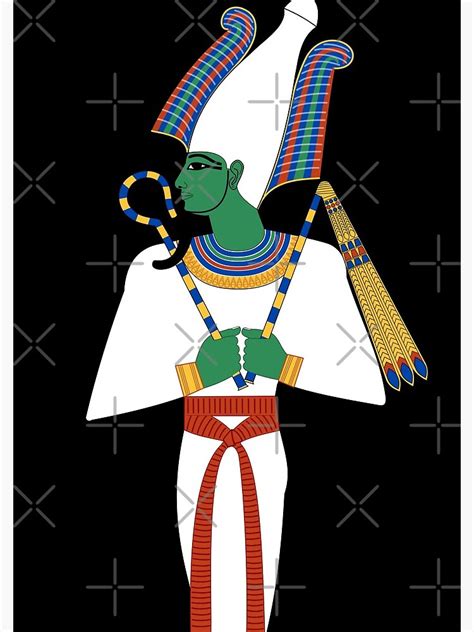 "Egyptian God Of The Underworld Osiris" Spiral Notebook by CRWPROD | Redbubble