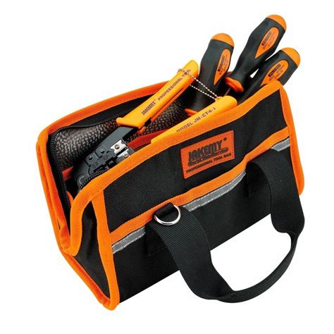 JAKEMY Small Professional Tool Bag Multifunctional Electrician Tool Bag 27x12x15cm. #JAKEMY # ...