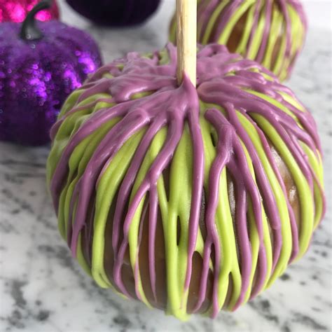 Halloween Caramel Apples - Purple Chocolat Home