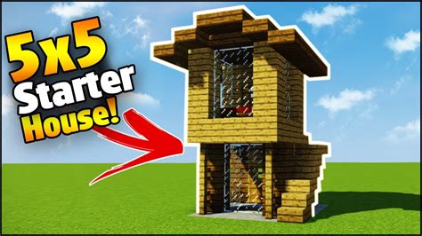 Minecraft: 5X5 Starter House Tutorial - How to Build a House in ...