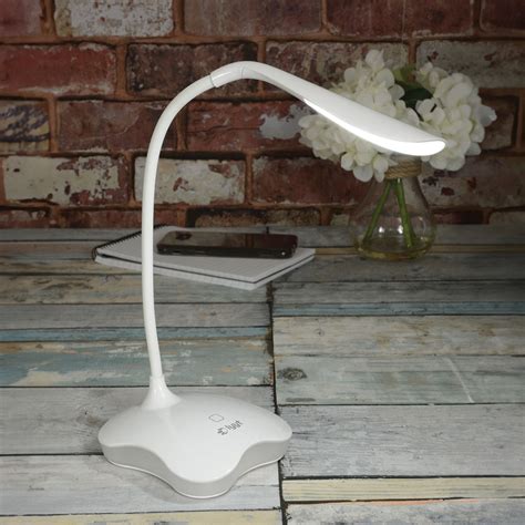 Dimmable Touch Sensor USB LED Desk Table Night Bedside Reading Lamp Light | eBay