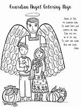 Paper Dali Feast Day Of The Guardian Angels Free Coloring Page sketch template