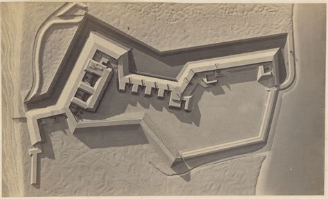 [Model of Fort Wagner] (Getty Museum)