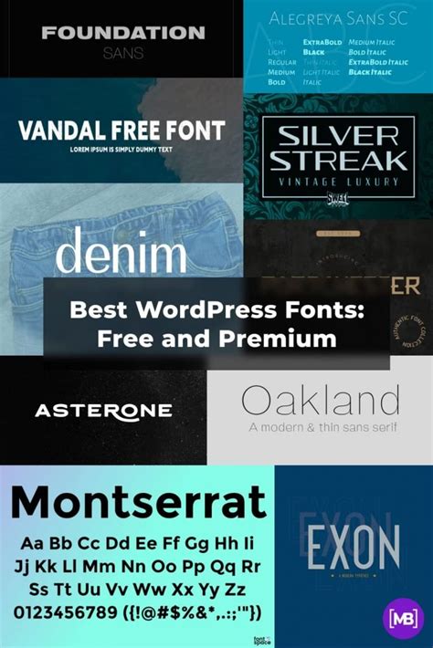 10+ Best WordPress Fonts for 2021: Free and Premium Fonts