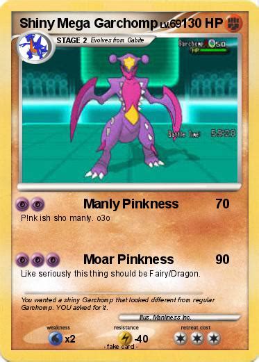 Pokémon Shiny Mega Garchomp - Manly Pinkness - My Pokemon Card