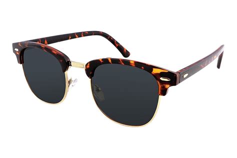 Classic Polarized Half Frame Brand Sunglasses Men Women B2250 - Tortoises - C0183WA6UZD ...