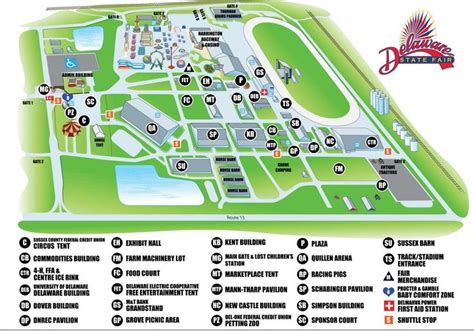 Delaware State Fair - Fairgrounds Layout | Sussex barn, Map, Delaware state