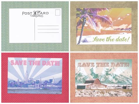 postcards and pretties: {guest post} save the date postcards from love ...