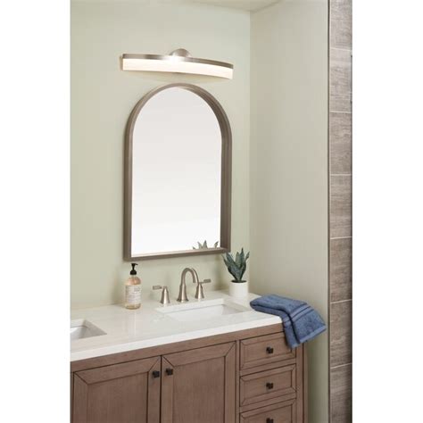 Origin 21 Lynnpark 26.5-in 1-Light Brushed Nickel LED Modern/Contemporary Vanity Light Bar in ...