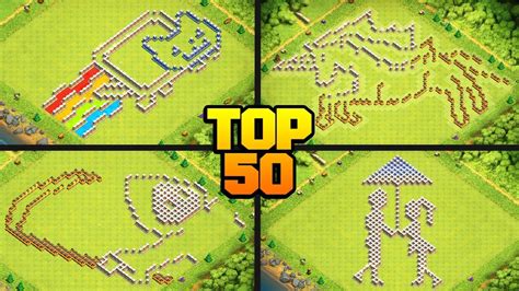 TOP 50 FUNNY/TROLL CoC Base Design Compilation for TH6 to TH13 w/ COPY ...