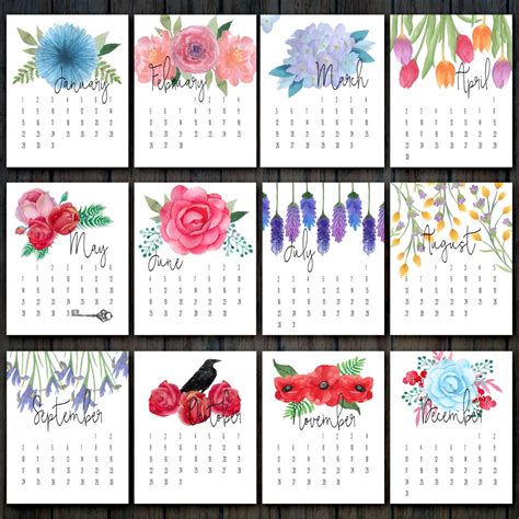 Printable Desk Calendar - Calendar Templates