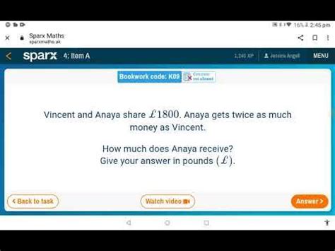 Sparx / maths homework - YouTube